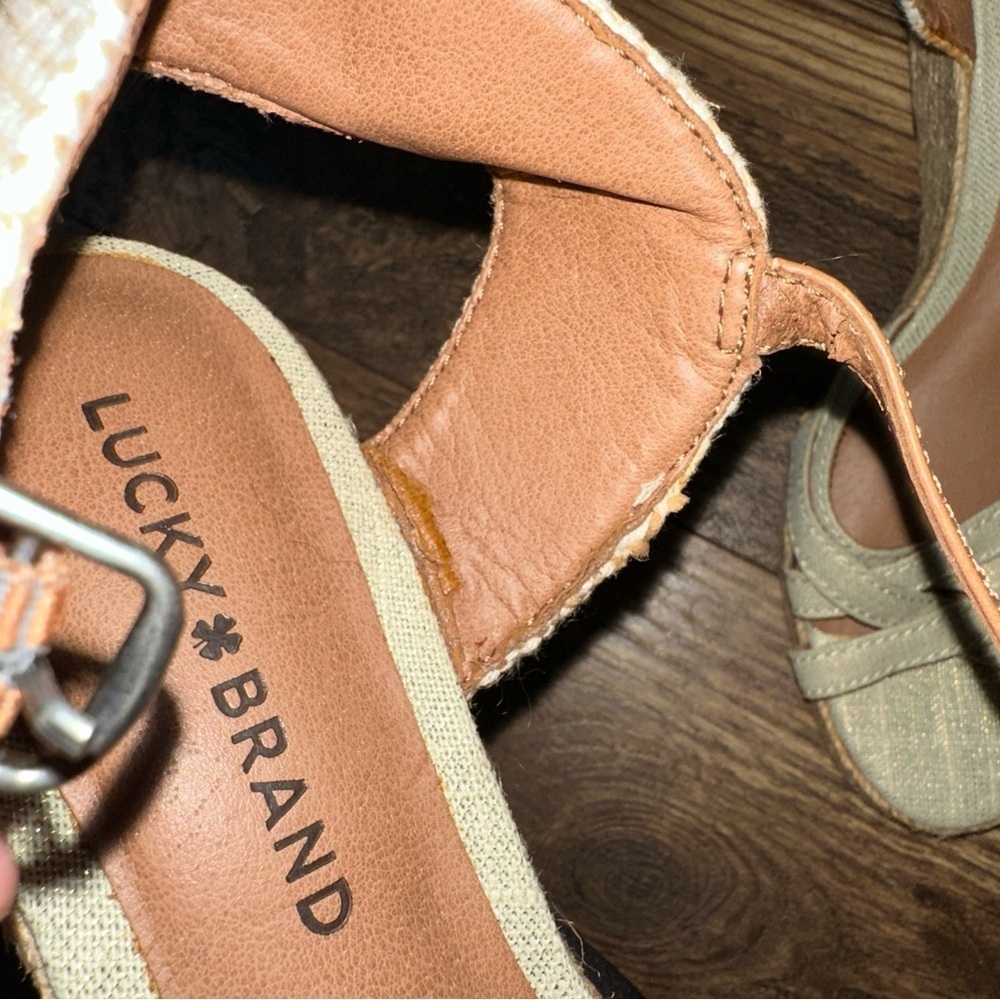 Women’s Lucky Brand Kalley Espadrille Wedge Sandals size 8.5 - Picture 7 of 14